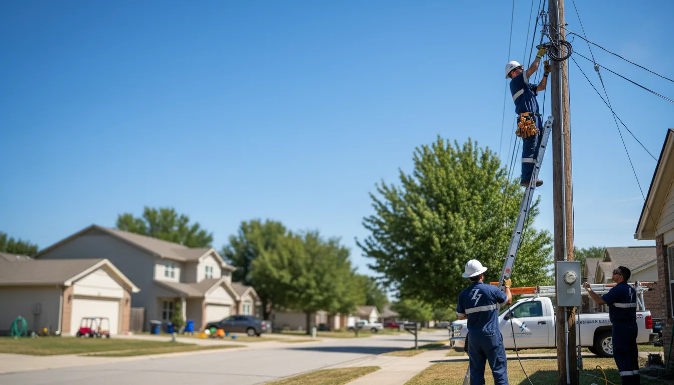 Residential electrician providing installation services in Quinton, VA